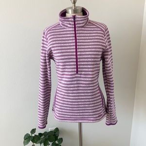 Patagonia Marsupial Pullover better sweater purple stripe women’s large